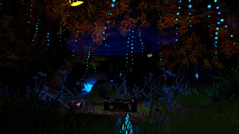 Where Leylines Meet - The private homeworld of my group, Leyline. The main focus is an extremely in-depth visuals panel capable of a multitude of unique particle effects and colours. For a good example of this, I've linked a recording of an actual set belo